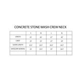 Concrete Stone Washed Crewneck Sweater
